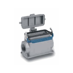 Embase en saillie 16B, Aluminium moulé sous pression, IP65, Sortie horizontale, PG21